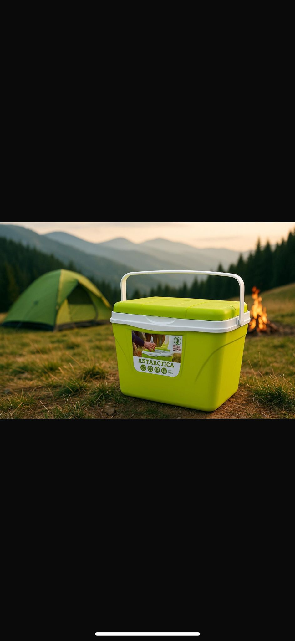 Lada Frigorifica Antarctica Portabila 24L, Verde – Izolare Termica Avansata, Usor de Transportat, Ideala pentru Camping, Drumetii, Picnic, Plaja, Concediu sau Calatorii cu Masina