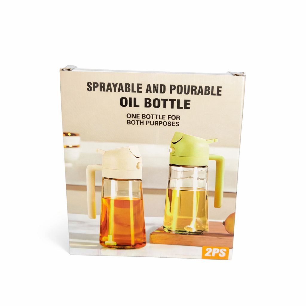 Dozator ulei & oțet cu pulverizare fină – Sticlă rezistentă, design modern pentru bucătărie