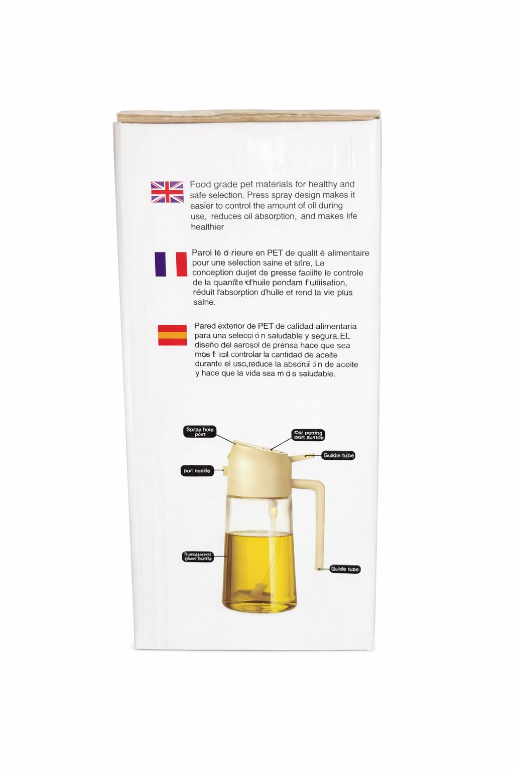 Dozator ulei & oțet cu pulverizare fină – Sticlă rezistentă, design modern pentru bucătărie