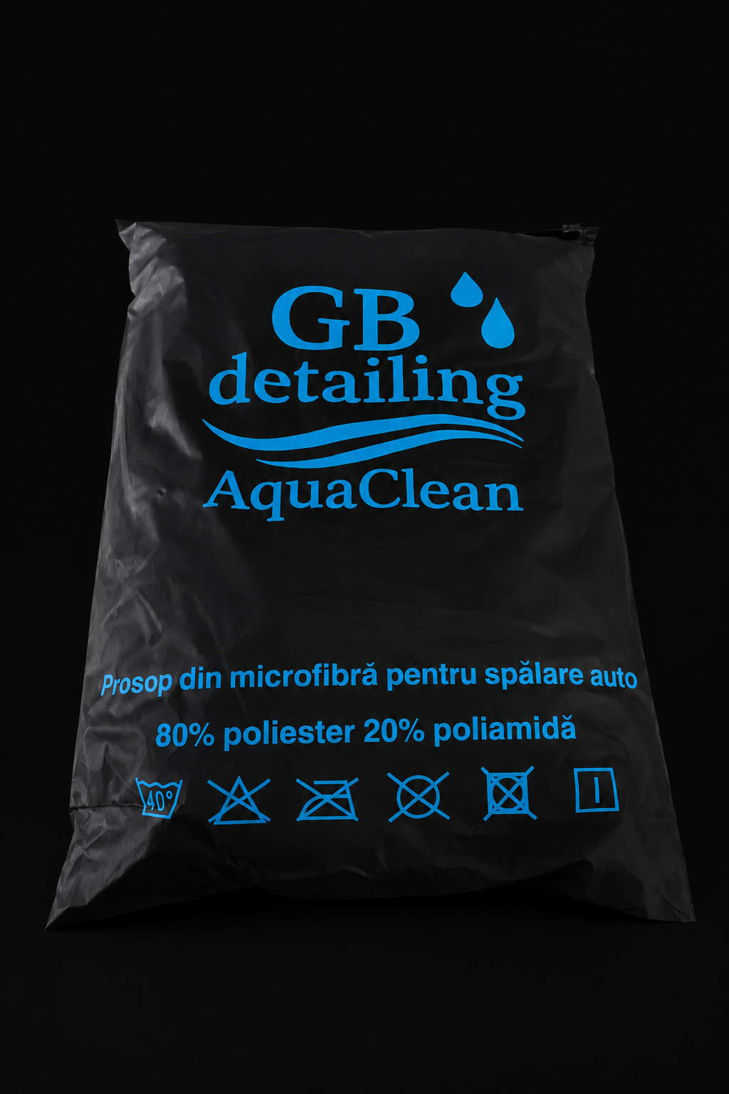 Prosop Microfibră Auto  GB Aqua Clean Detailing Premium cu 2 Fețe – Ultra Absorbant, Fără Zgârieturi