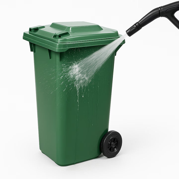 Pubela Gunoi 240L, cu Capac si Roti rezistente, Plastic HDPE Rezistent, Verde, Colectare Deseuri, Usor De Curatat, Sistem Euro, Rezistenta UV si Inghet